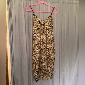 Charlotte Russe Leopard Print Slip Dress